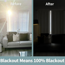 Load image into Gallery viewer, BGment 100% Blackout Curtains for Bedroom 63 Inch Length, Full Room Darkening Thermal Insulated and Noise Reducing Rod Pocket Bedroom Curtain, Each 52 Inch Wide, Cream
