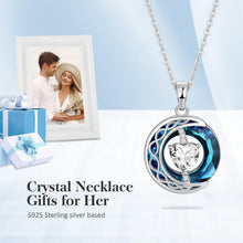 Load image into Gallery viewer, LIANYU Necklace for Women Sapphire Necklace Gifts for Wife Christmas Birthday Valentine Anniversary-Apr2
