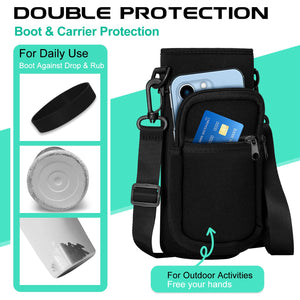 32/40/64oz Insulated Water Bottle with Paracord Handle, Sleeve Carry Strap, Straw Spout Lid, Wide Mouth Metal Canteen Sports Thermo Mug, Leak & Sweat Proof Cold Flask Jug for Camping Traveling
