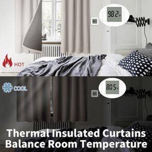 BGment Camel Blackout Curtains for Bedroom 63 Inch Length 2 Panels Set, Thermal Insulated Full Room Darkening Noise Canceling Living Room Curtains with Rod Pocket, Each Panel 52 Inch Wide, Cashmere