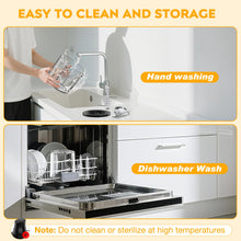 Load image into Gallery viewer, TURNRISE Electric Chicken Shredder Tool: 250W Multifunctional Press-to-Operate Meat Shredder Tool with Large Capacity - Meat Grinder for Chicken Breast, Meats, Fruits, Vegetables, Nuts (White)
