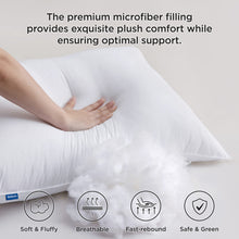 Load image into Gallery viewer, Bedsure Standard Pillows Size Set of 2 - Bed Pillows Standard Size for Sleeping, Soft and Supportive, Hotel Quality, Original Down Alternative Filling for Side, Back Sleepers, 2 Pack
