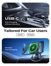 Load image into Gallery viewer, AINOPE Right Angle USB C to USB C Cable 17 3.3FT 60W 2 Pack USBC to USBC for iPhone 16 Pro Max Car Charger Cord Fast Charging Compatible with iPhone 16 15 Samsung A17 iPad Pro Android Phone Accesories
