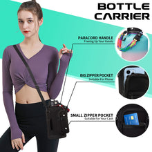 Load image into Gallery viewer, DIGJUPER 64OZ Insulated Water-Bottle with Paracord-Handle - Half Gallon Water Bottle Jug with Straw &amp; Spout Lids, Bottle Sleeve &amp; Boot, Keep Cold-48h Hot-24h for Fitness Camping Hunting, Hiking
