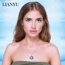 Load image into Gallery viewer, LIANYU Necklace for Women Sapphire Necklace Gifts for Wife Christmas Birthday Valentine Anniversary-Apr2
