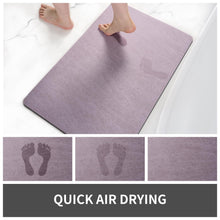 Load image into Gallery viewer, MontVoo Bath Mat Rug for Bathroom-Bathroom Mat Bathroom Rug Non Slip Absorbent Quick Dry Bathmat Shower Mats-Bathroom Floor Mats in Front of Bathtub Sink Washroom Mat Purple 40x60CM
