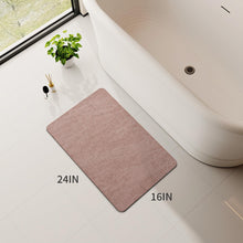 Load image into Gallery viewer, MontVoo Bath Mat Rug for Bathroom-Bathroom Mat Bathroom Rug Non Slip Absorbent Quick Dry Bathmat Shower Mats-Bathroom Floor Mats in Front of Bathtub Sink Washroom Mat Pink 40x60CM
