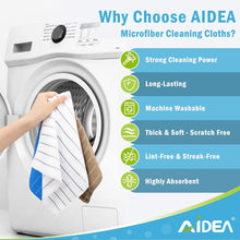 Load image into Gallery viewer, AIDEA Kitchen Towels, Absorbent Dish Cloth for Kitchen, Soft Dish Towels for Home, Multi-Purpose Cloths for Household Cleaning and Drying-8PK, 12”x12”
