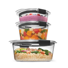 Load image into Gallery viewer, Rubbermaid Brilliance® Round Leak Proof Food Storage Containers, 6 Piece Set
