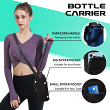 Load image into Gallery viewer, DIGJUPER Water-Bottle Insulated 40oz with Straw - Carrying Pouch &amp; Paracord Handle, Leakproof Thermo Metal Bottle Keep Cold 48H Hot 24H, Sport Canteen Stainless Steel Water Bottle for Indoor
