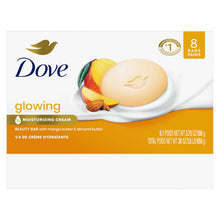 Load image into Gallery viewer, Dove Beauty Bar Soap Glowing Mango &amp; Almond Butters, 8 Bars for Radiant Skin, Illuminates Skin 3.75 oz

