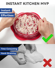 Load image into Gallery viewer, Chicken Shredder Tool Twist for Kitchen, Manual Chicken Breast Grinder Machine for Ground Food, Meat &amp; Vegetables, Elegant Red
