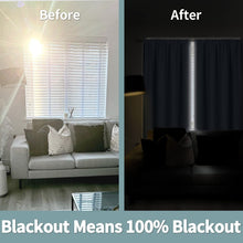 Load image into Gallery viewer, BGment Thermal Insulated 100% Blackout Curtains for Bedroom with Black Liner, Double Layer Full Room Darkening Noise Reducing Rod Pocket Curtain (52 x 63 Inch, Spa Blue, 2 Panels)
