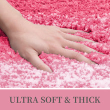 Load image into Gallery viewer, OLANLY Luxury Microfiber Bath Mat, Extra Soft and Absorbent Bathroom Mat, Non-Slip Plush Shaggy Bathroom Rug, Machine Wash Dry, Bath Rugs for Bathroom Floor, Tub and Shower, 16x24, Pink
