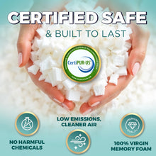 Load image into Gallery viewer, Royal Therapy King Pillows 2 Pack - Shredded Memory Foam Pillows for All Sleep Positions - Medium Firm Pillow with Adjustable Loft, Bamboo Rayon Cover, CertiPUR-US, Oeko-TEX Certified
