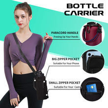 Load image into Gallery viewer, 40OZ Stainless-steel Water-Bottle with Straw - Pop-up Spout &amp; Straw Lids, Survival Paracord Handle, Storage Sleeve &amp; Cup Mat, Leak Proof Reusable Insulated Men Women Water Jug for Gym Workout
