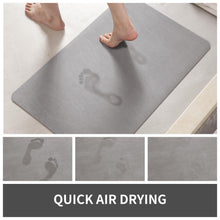 Load image into Gallery viewer, MontVoo Bath Mat Rug for Bathroom-Bathroom Mat Bathroom Rug Non Slip Absorbent Quick Dry Bathmat Shower Mats-Bathroom Floor Mats in Front of Bathtub Sink Washroom Mat Grey 40x60CM
