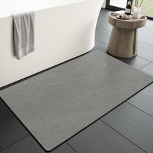 Load image into Gallery viewer, MontVoo Bath Mat Rug for Bathroom-Bathroom Mat Bathroom Rug Non Slip Absorbent Quick Dry Bathmat Shower Mats-Bathroom Floor Mats in Front of Bathtub Sink Washroom Mat Grey 40x60CM
