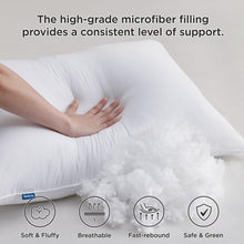 Load image into Gallery viewer, Bedsure Soft Pillows Queen Size, Set of 4 - Fluffy Bed Pillows 4 Pack for Sleeping, Soft and Supportive, Hotel Quality, Original Down Alternative Filling for Side, Back Sleepers
