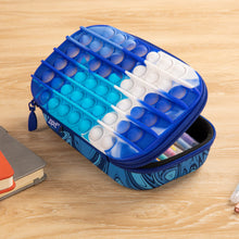 Load image into Gallery viewer, ZIPIT POP Pencil Box for Boys | Fidget Toy | Silicon Sensory Push It Case | Large Capacity Pencil Case (Blue)
