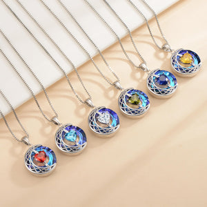 LIANYU Necklace for Women Sapphire Necklace Gifts for Wife Christmas Birthday Valentine Anniversary-Apr