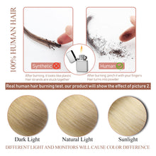 Load image into Gallery viewer, Clip in Hair Extensions Real Human Hair Straight Real Hair Extensions Clip ins Platinum Blonde Clip in Extensions Human Hair for Women Remy Hair Clip ins 16 Inch 80g/5pcs
