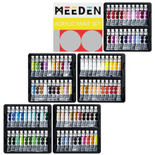 Load image into Gallery viewer, MEEDEN Heavy Body Acrylic Paint Sets, 100 Colors Art Paint Tubes, Non-toxic 0.41 fl Oz /12ml Acrylic Paints for Adults, Beginners
