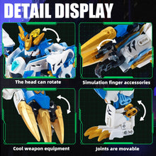 Load image into Gallery viewer, TIALLOW Mech Building Blocks Action Figure Toys, 2in1 White Tiger Transforming Robot Building Set, Converts to Tiger Model, for Adults Kids Boys Ages 8+（515 Pieces） (White Tiger)
