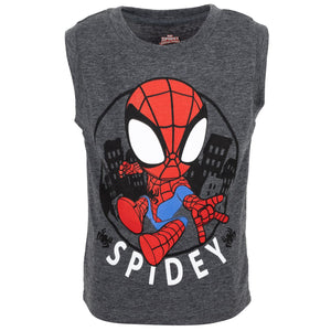 Marvel Spidey and His Amazing Friends Toddler Boys 3 Piece Outfit Set Black/Red/Grey 5T