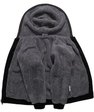 Load image into Gallery viewer, SECOOD Kids Hoodie Fleece Jacket Warm Sherpa Lined Zip Up Hooded Sweatshirt Soft Winter Coat Boys Girls School Outerwear
