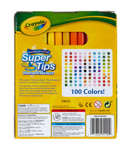 Load image into Gallery viewer, Crayola Super Tips Marker Set for Kids (100ct), Broad Tip &amp; Fine Point Washable Art Markers for Kids, Bulk School Supplies, Teacher Classroom Must Haves, Drawing Supplies
