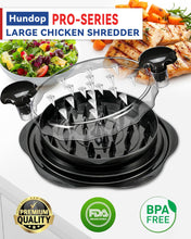 Load image into Gallery viewer, Chicken Shredder Tool Twist for Kitchen, Manual Chicken Breast Grinder Machine for Ground Food, Meat &amp; Vegetables (Elegant Black)
