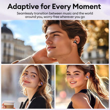 Load image into Gallery viewer, Clip On Earbuds, Open Ear Earbuds Wireless Bluetooth 5.4, Clip On Headphones with LCD Touchscreen, Lightweight Comfort Open Ear Headphones for Sports, Fitness, and Workouts, M100 Purple
