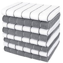 Load image into Gallery viewer, AIDEA Kitchen Towels, Absorbent Dish Cloth for Kitchen, Soft Dish Towels for Home, Multi-Purpose Cloths for Household Cleaning and Drying-8PK, 12”x12”
