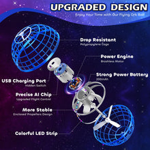 Load image into Gallery viewer, Tikduck Flying Orb Ball 2025 Toys Soaring Hover Boomerang Spinner Hand Controlled Mini Drone Cosmic Globe Spinning Kids Adults Outdoor Birthday Gift Cool Stuff for Boys Girls 6 7 8 9 10+ Year Old
