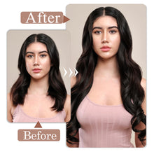 Load image into Gallery viewer, Clip in Hair Extensions Real Human Hair 20 Inch Remy Hair Extensions Clip ins Dark Brown Clip in Hair Extension for Women 80g/5pcs Double Weft Straight Real Human Hair
