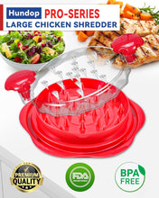Load image into Gallery viewer, Chicken Shredder Tool Twist for Kitchen, Manual Chicken Breast Grinder Machine for Ground Food, Meat &amp; Vegetables, Elegant Red
