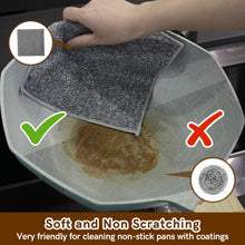 Load image into Gallery viewer, puretor 12Pcs New Upgrade 2-LayerNonScratch Wire Dishcloth, WireDishwashing Rag, Non-Scratch Wire DishwashingRagsfor Wet and Dry, Kitchen Cleaning Dish Ragsfor Cookware,Sinks, Dishes,Stove
