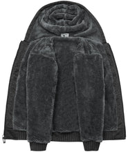 Load image into Gallery viewer, SECOOD Kids Hoodie Fleece Jacket Warm Sherpa Lined Zip Up Hooded Sweatshirt Soft Winter Coat Boys Girls School Outerwear
