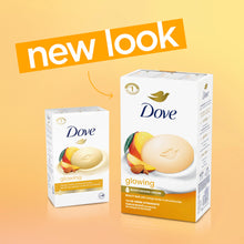 Load image into Gallery viewer, Dove Beauty Bar Soap Glowing Mango &amp; Almond Butters, 8 Bars for Radiant Skin, Illuminates Skin 3.75 oz
