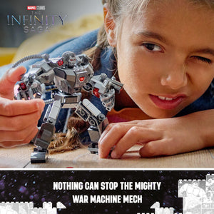 LEGO Marvel War Machine Mech Armor, Buildable Marvel Action Figure Toy for Kids with 3 Stud Shooters, Legendary Character from The MCU, Marvel Gift for Boys and Girls Aged 6 and Up, 76277