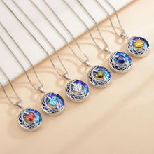 Load image into Gallery viewer, LIANYU Necklace for Women Sapphire Necklace Gifts for Wife Christmas Birthday Valentine Anniversary-Apr
