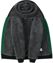 Load image into Gallery viewer, SECOOD Kids Hoodie Fleece Jacket Warm Sherpa Lined Zip Up Hooded Sweatshirt Soft Winter Coat Boys Girls School Outerwear
