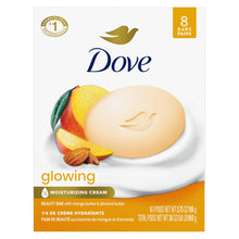 Load image into Gallery viewer, Dove Beauty Bar Soap Glowing Mango &amp; Almond Butters, 8 Bars for Radiant Skin, Illuminates Skin 3.75 oz
