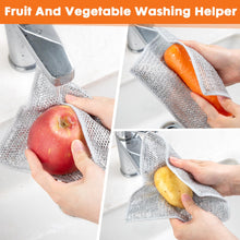 Load image into Gallery viewer, COBETE Non Scratch Wire Dishcloth,Double-Layer Wire Dishwashing Rags for Wet and Dry,Wire Miracle Cleaning Towels and Dish Cloths Multipurpose for Washing Dishes,Cookware, Sinks,Stove Tops,Pack of 6
