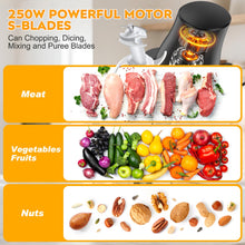 Load image into Gallery viewer, TURNRISE Electric Chicken Shredder Tool: 250W Multifunctional Press-to-Operate Meat Shredder Tool with Large Capacity - Meat Grinder for Chicken Breast, Meats, Fruits, Vegetables, Nuts (Black)
