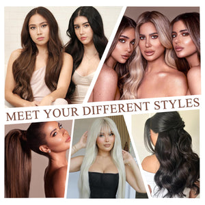 Clip in Hair Extensions Real Human Hair Straight Real Hair Extensions Clip ins Platinum Blonde Clip in Extensions Human Hair for Women Remy Hair Clip ins 16 Inch 80g/5pcs
