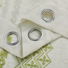 Load image into Gallery viewer, Rustic Curtains 84 Inch Length 2 Panels set Bohemian Curtains for Bedroom Living Room Grommet Semi Sheer Flax Linen Drapes for Dining Room Balcony Office Farmhouse Decor, 52x84 Inches Long, Sage Green
