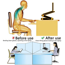 Load image into Gallery viewer, Adjustable Folding Portable Laptop Desk - Etrendpro
