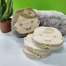Load image into Gallery viewer, Wooden Kids Tooth Storage Box - Etrendpro
